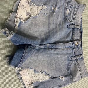High rise shorts